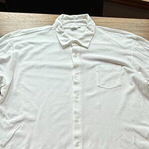 Sunspel Men's Riviera button-down mesh shirt XXL